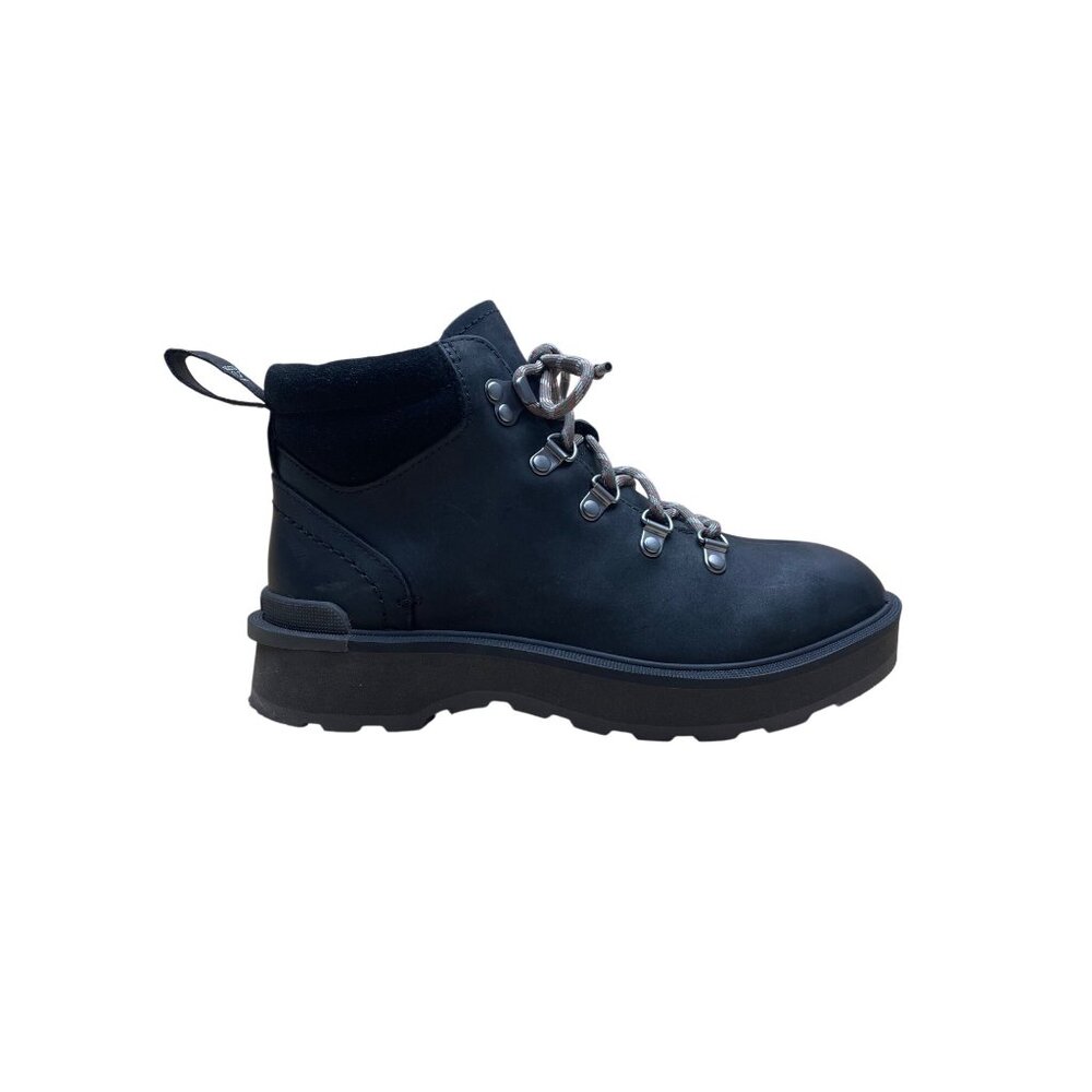 Sorel Women’s Black Leather & Rubber Sole Lace-Up Hiking Ankle Boots Size 7
